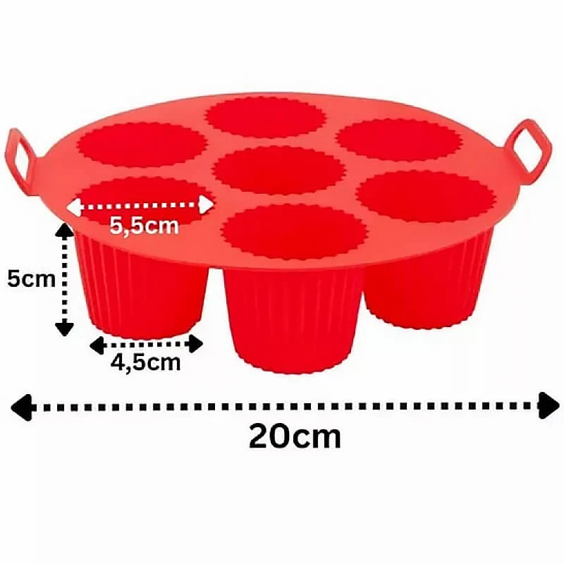 Forma na muffiny do teplovzdušnej fritézy 7 x