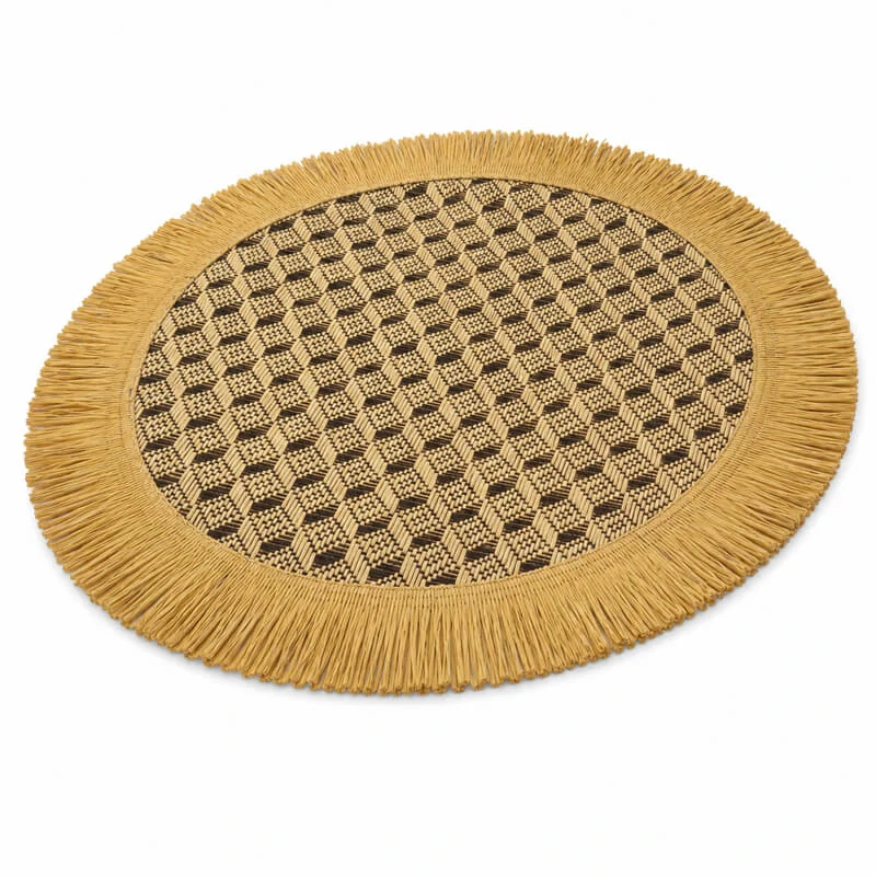 Prírodná podložka pod tanier so strapcami 37 cm