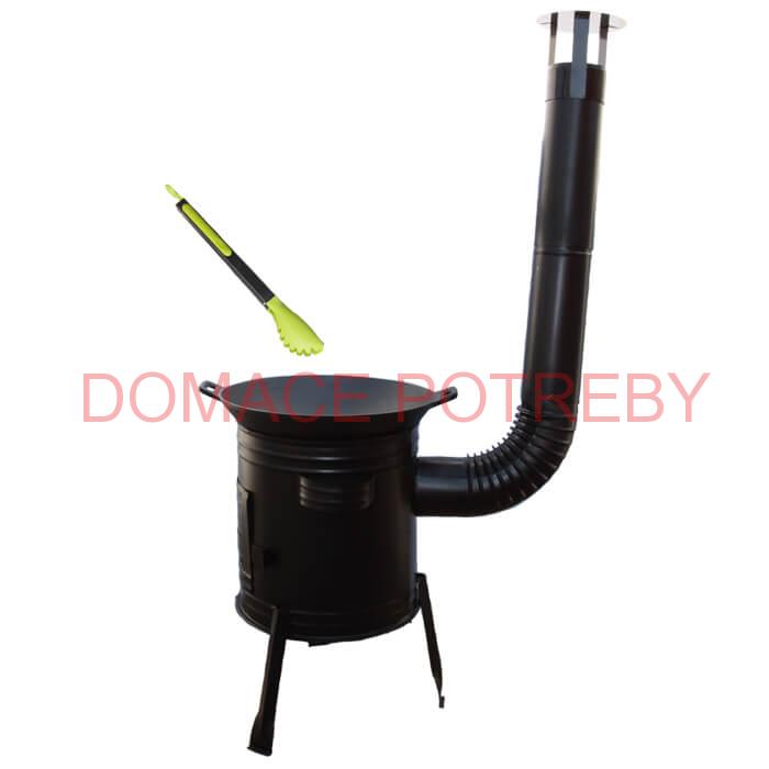 Liatinový wok 36 cm + kotlina 31 cm a obracačka WOK AZIA