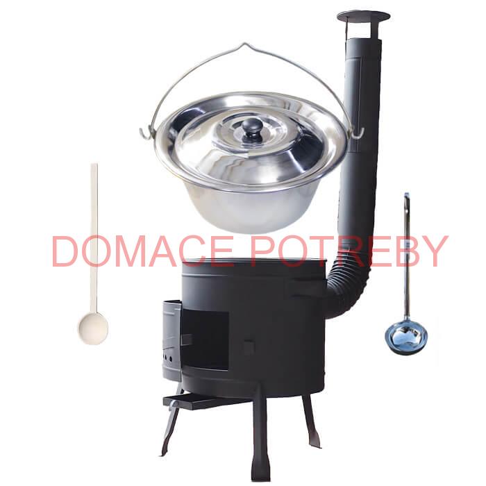 Kotlíkový gulášový set 42 PLUS 600 + nerezový kotlík 20 L (1,2 mm)