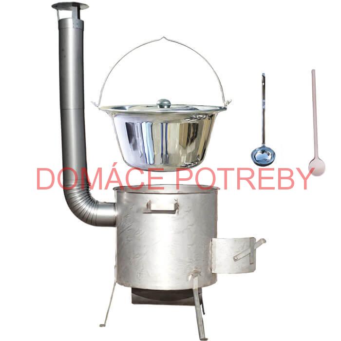 Nerezový kotlík 20 L (1,2 mm) INOX, zosilnená vysoká nerezová kotlina 42 cm KOMFORT