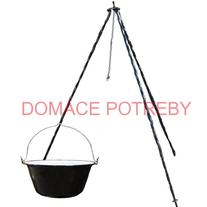 Smaltovaný kotlík 16 L + trojnožka 1,2 m