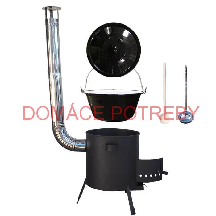 Smaltovaný kotlík 30 L + žiaruvzdorná kotlina (1 mm) 42 PLUS 600