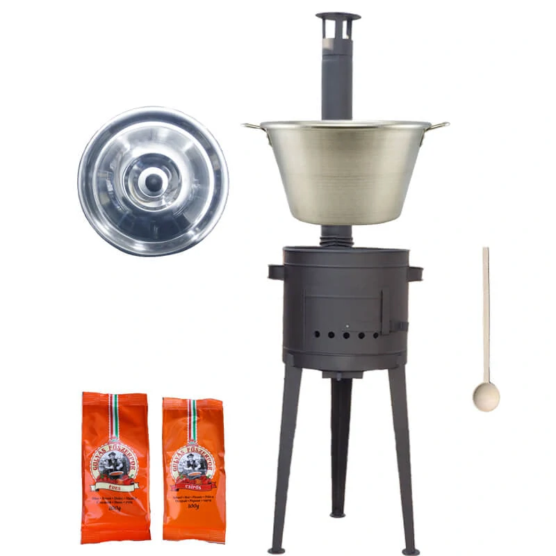 Nerezový kotol 40 L + vysoká kotlina 47 cm (1,5 mm) HODO Plus 600 + paprikové korenie na guláš