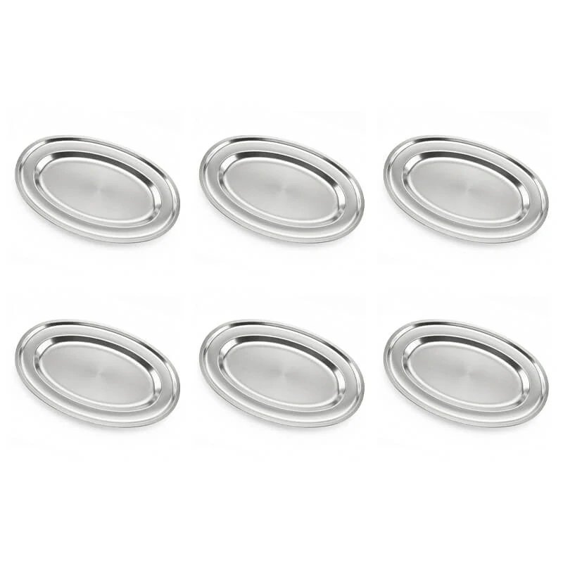 Nerezové podnosy pre catering – set 6 ks (30,5cm) - Servíruj s istotou a štýlom