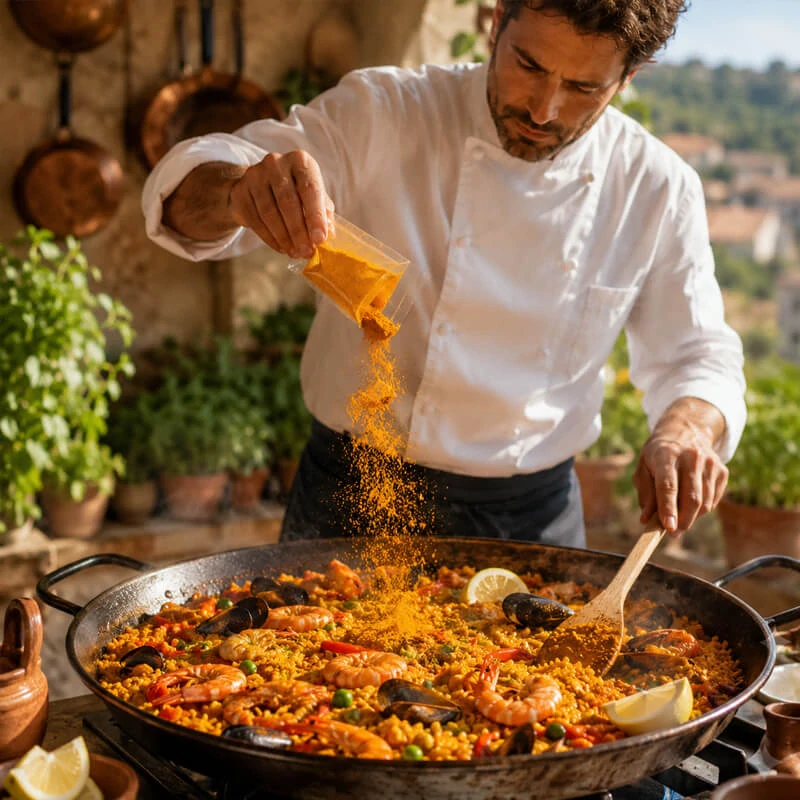 PAELLA Korenie 50 g - Prémiová Španielska Korenová Zmes s Kurkumou a Cesnakom pre Autentickú Chuť Rizota a Paelly