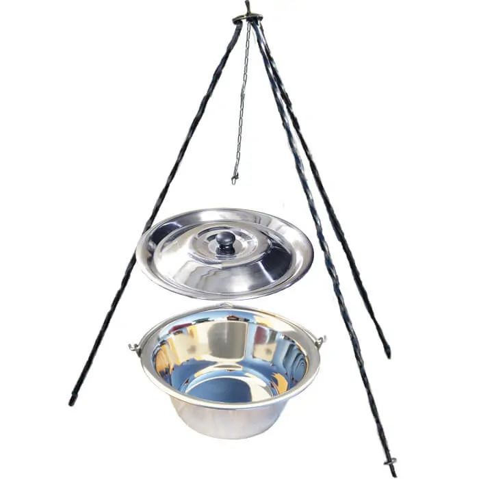 Nerezový kotlík 10 L INOX + pokrievka + stojan CLASSIC