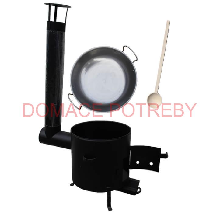 Železná panvica 36 cm na grilovanie + Kotlina 36 cm a vareška Garden BarbecueGarden Barbecue