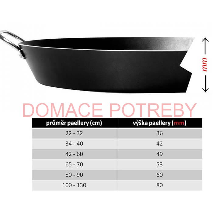 Nerezová grilovacia panvica Paella 60 cm